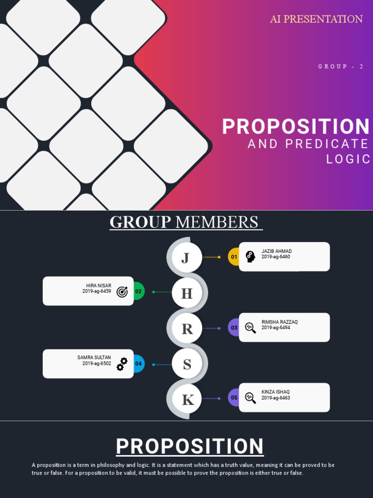 Group 2 Predicates Logic | PDF | Proposition | Logic