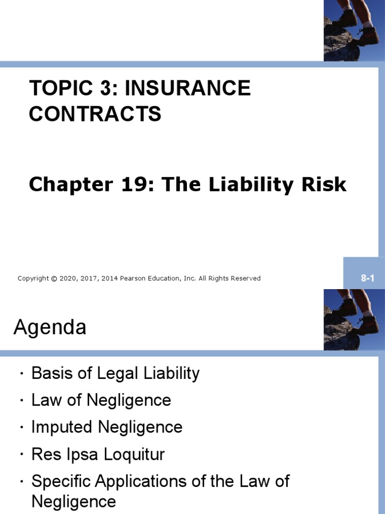 Topic 3 Chapter 19 Liability Risks | PDF