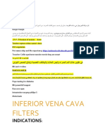 Inferior Vena Cava Filters: Indications