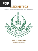 Assignment No.2 - 8605 - Autumn 2022 - 0000401127 - Syed Ali Saboor Zaidi