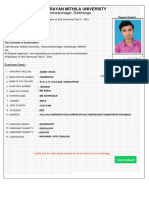 Examinationform