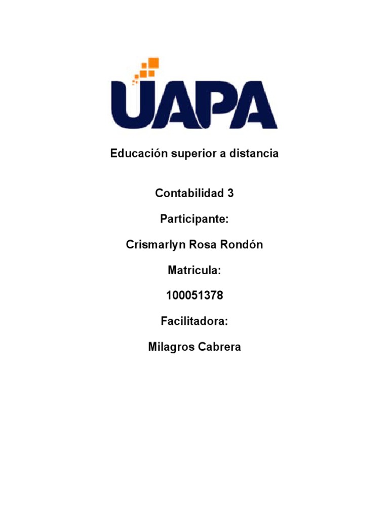 Contabilidad 3 Tarea 1 Pdf Contabilidad Bancos
