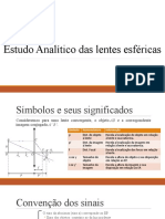 Estudo Analítico Das Lentes Esféricas