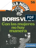 Con Las Mujeres No Hay Manera - Boris Vian