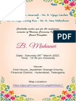 B. Mahanvi Invitation