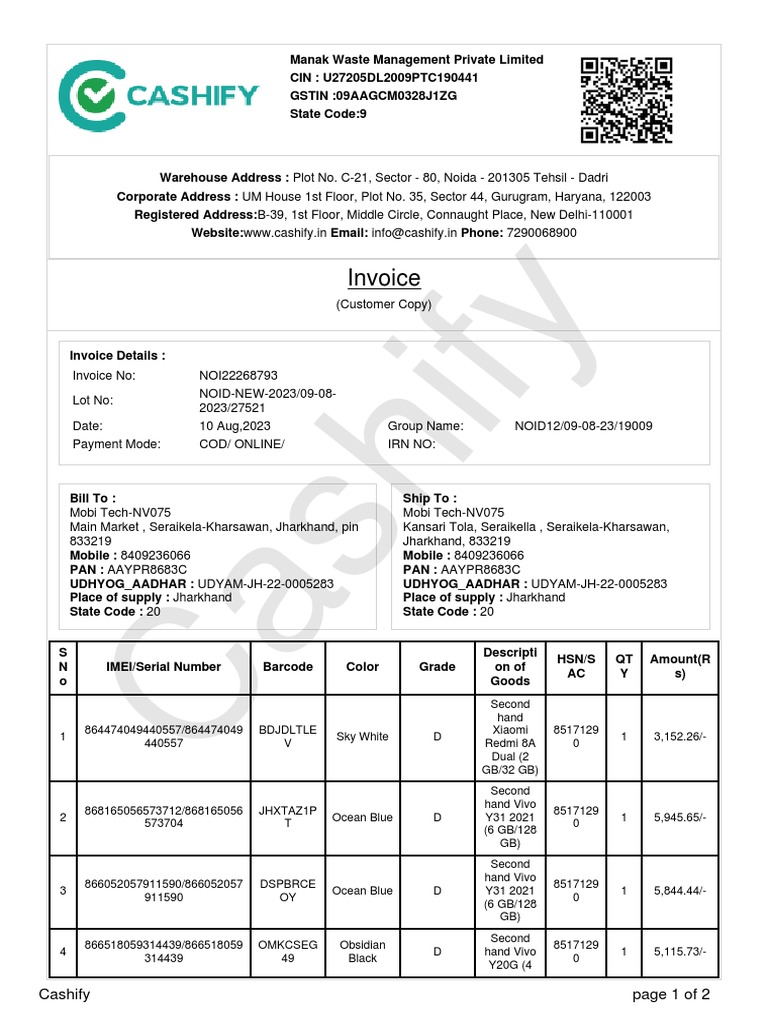 Supersale Invoice | PDF