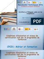 07-Condition D'évaluation-Niveau de Certification