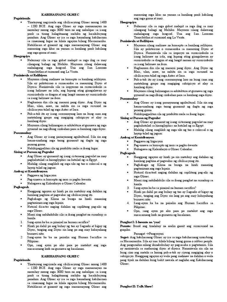 kabihasnang-olmec-pdf