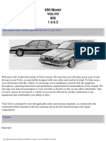 Volvo 850 MY95 US Canada Owners Manual