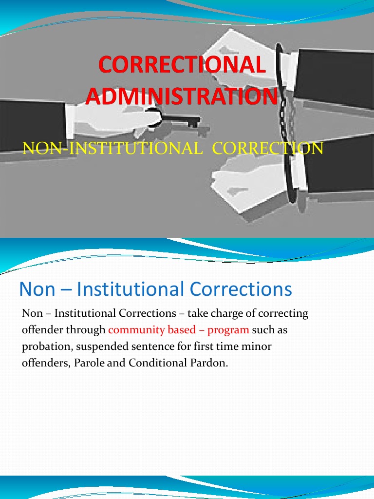 Institutional Correction In The Philippines