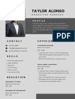 Modern Grey Resume 