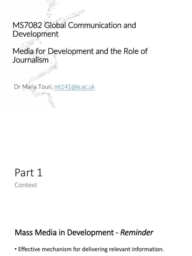 Development Journalism and Media Impact | PDF
