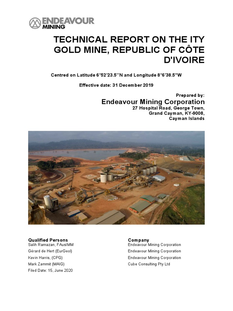 Ity Technical Report | PDF | Mining | Market (Economics)