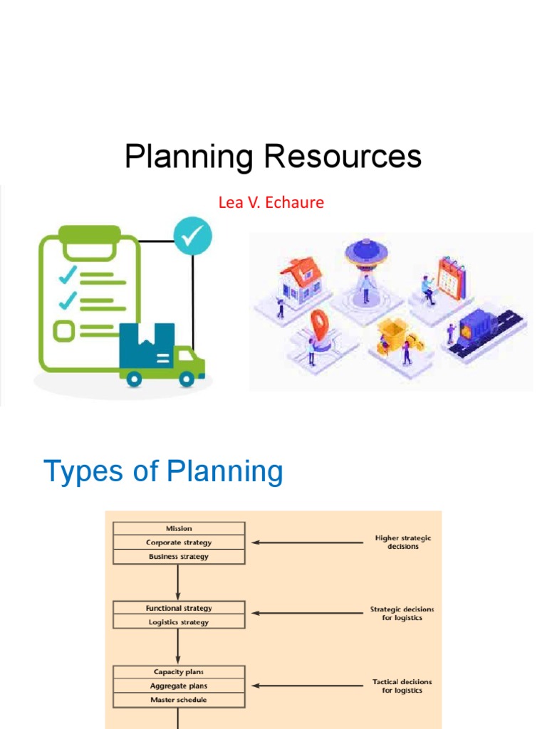 Lecture 5 Planning Resources | PDF