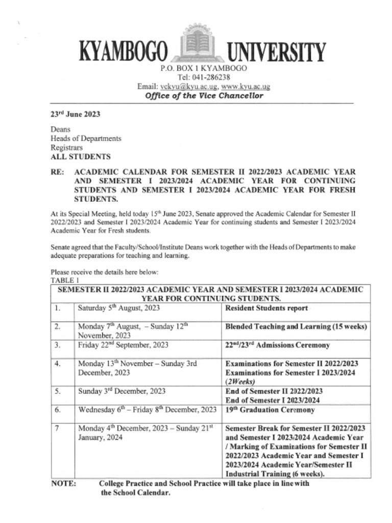 2023 2024 Academic Calender PDF