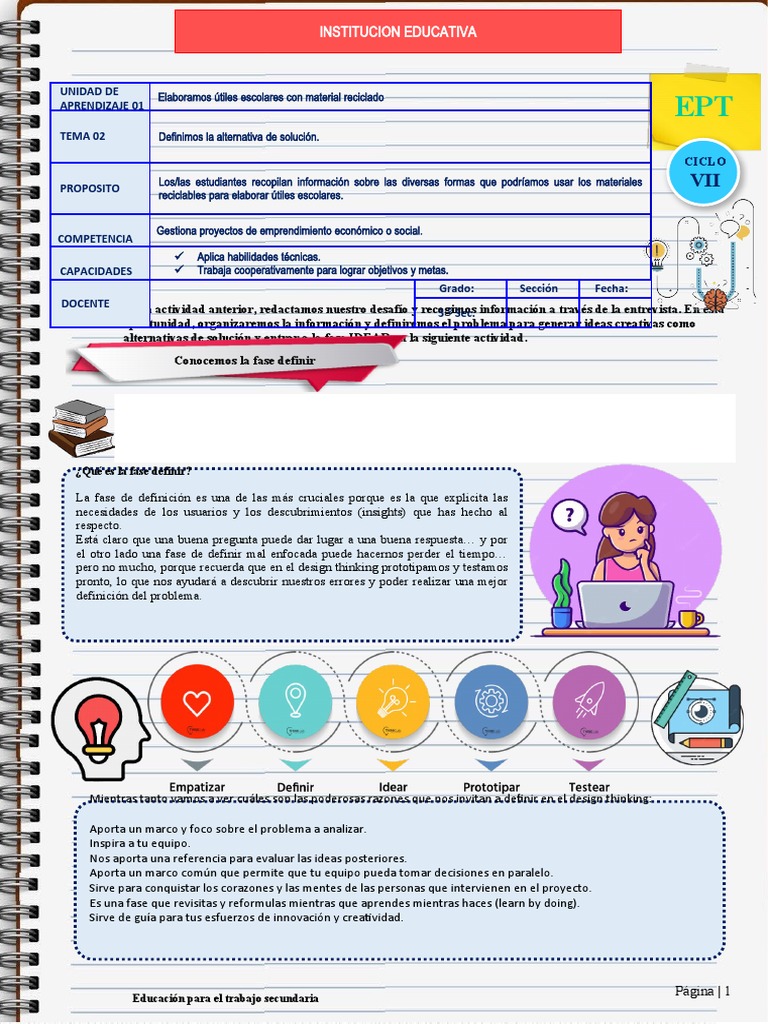Desing Tinking 3ro | PDF | Empatía | El pensamiento de diseño
