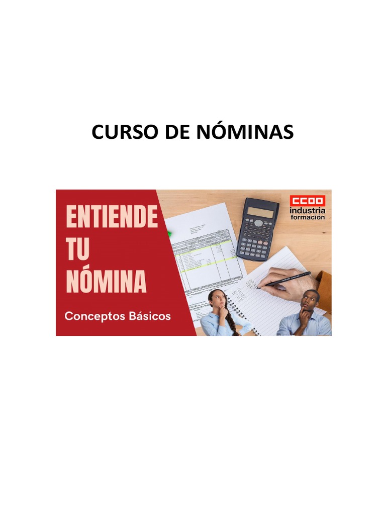 Curso de Nóminas: Elementos Clave y Estructura | PDF | Salario | Cheque ...