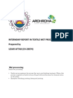 Internship Report in Textile Wet Processing 2023