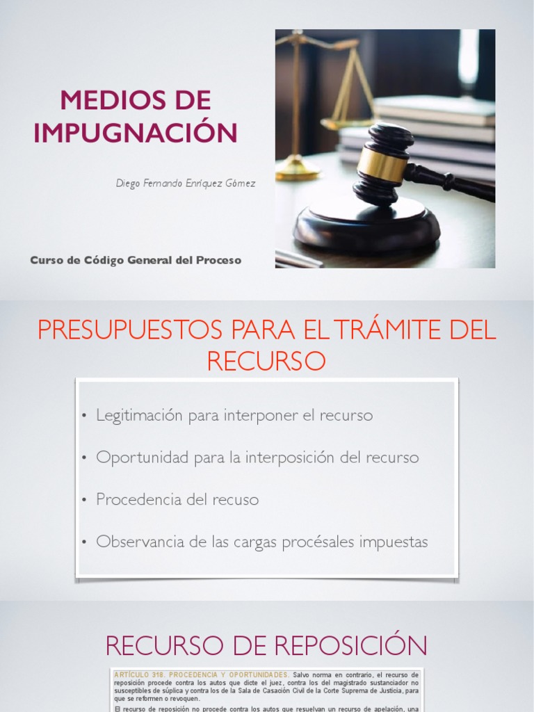Medios de Impugnación en el Proceso Civil | PDF