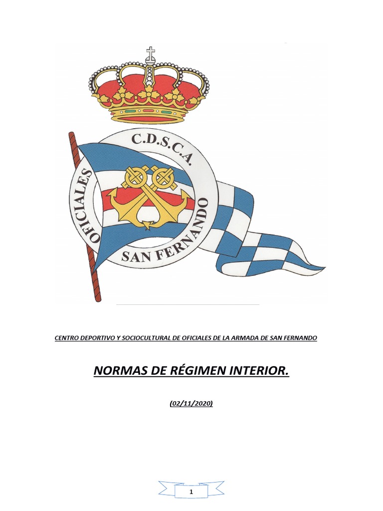 Normas del CDSCA de Oficiales San