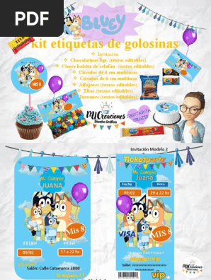 KIT IMPRIMIBLE BLUEY