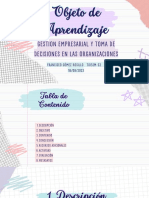 Sesión 1. GESTION EMPRESARIAL Y TOMA DE DECISIONES EN LAS ORGANIZACIONES