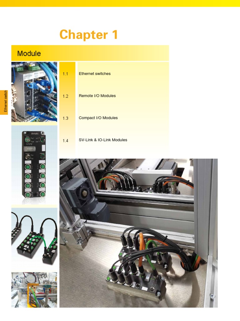 IO-Link and Ethernet Switch Modules | PDF