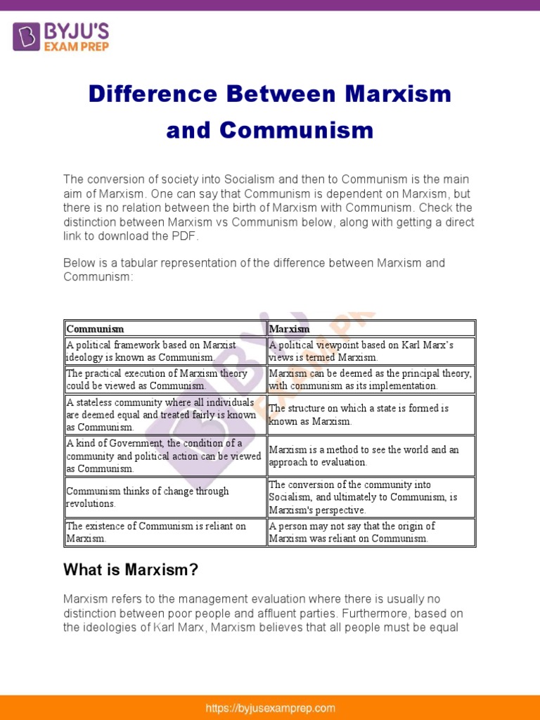 UNDERSTANDING MARXISM DIFFERENCES VS COMMUNISM SOCIALISM visual data 4