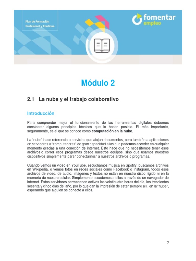 Módulo 2 Pdf Computación En La Nube Internet