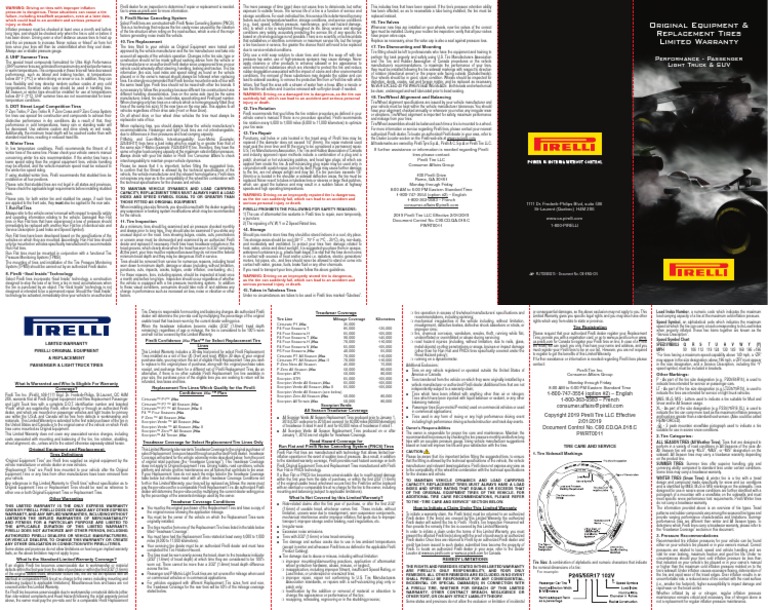 Pirelli PDF Tire Road