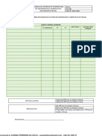 Planilha de Controle de Temperatura de Equipamentos e Alimentos Na Distribuição Eventos