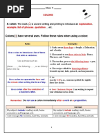 Grammar - Unit 5 - Colons