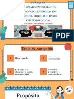 Presentación 1 - Epistemología y Capítulo 1 - Módulo II