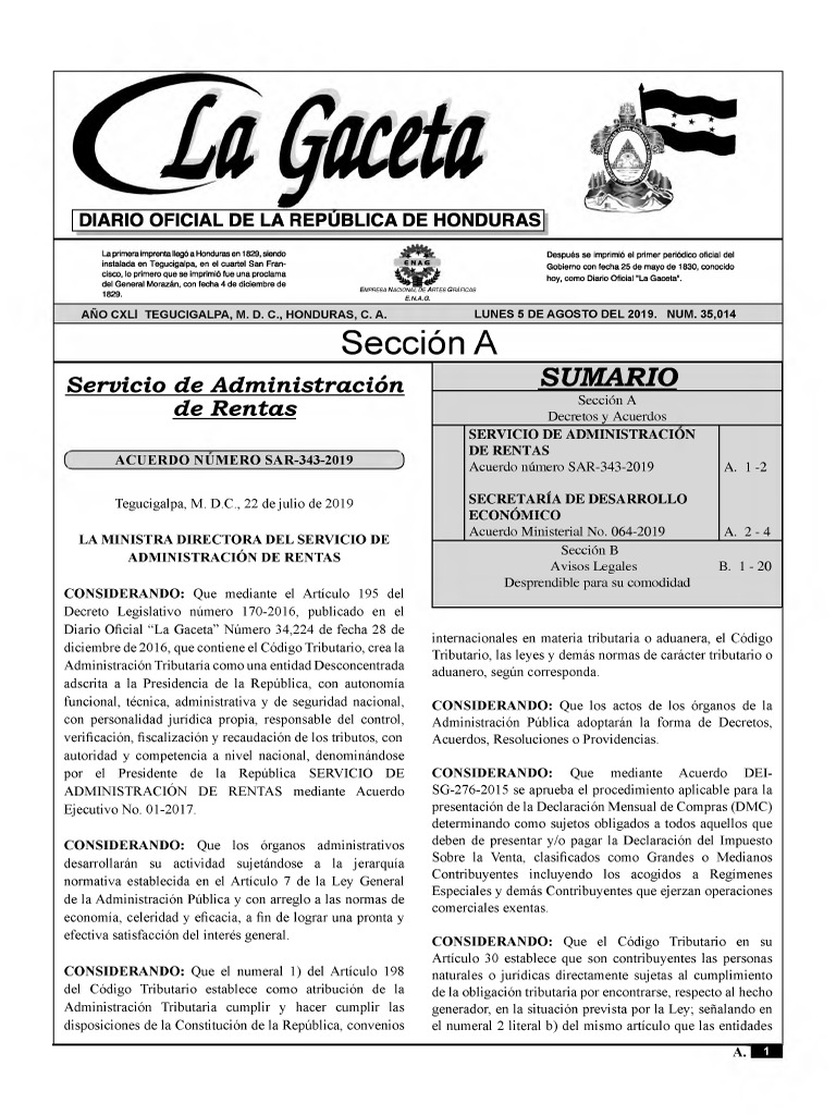 Procedimiento para La Presentación de DMC