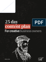 Content Marketing - LI Carousel - 25 Day Content Plan For Creative Business Owners