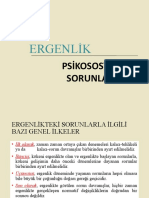 Ergenlikte Psikososyal Sorunlar