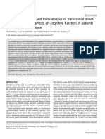 A Systematic Review and Meta-Analysis of Transcranial Direct-Current Stimulation Effects On Cognitive Function in Patients With Alzheimer 'S Disease