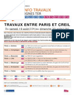 Travaux Grand Paris FUP WE 19-20 Aoã T 2023