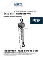 User Manual Manual Chain Hoist EN