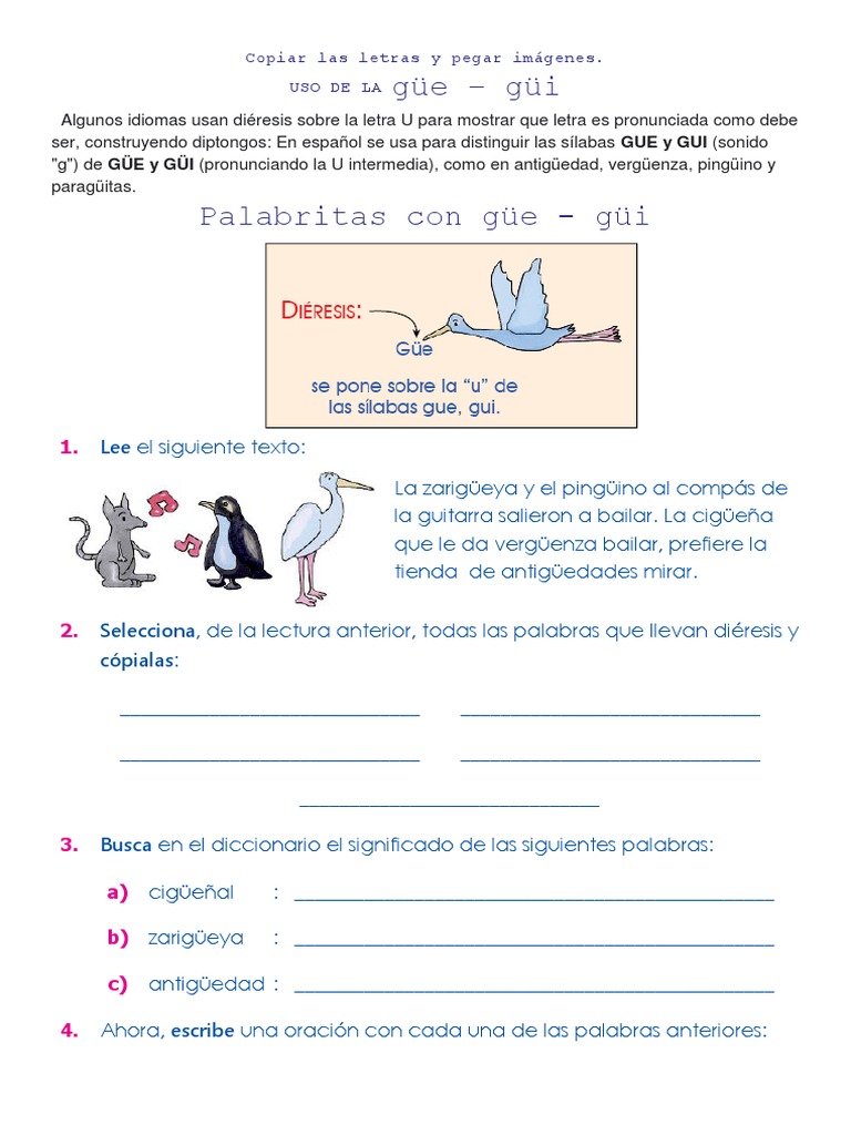 Uso de Diéresis en Español | PDF | Artes del Lenguaje y Comunicación