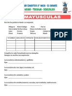 Las Mayusculas para Tercero de Primaria