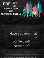 Effective Conflict Resolution and Teamwork Skills