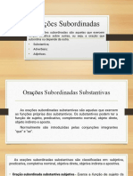 Orações Subordinadas Substantivas