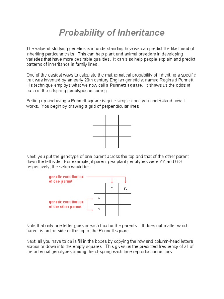 Cytological and Mathematical Basis of Inheritance | PDF | Dominance ...