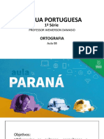 Língua Portuguesa 1ºano Slides Aula 08