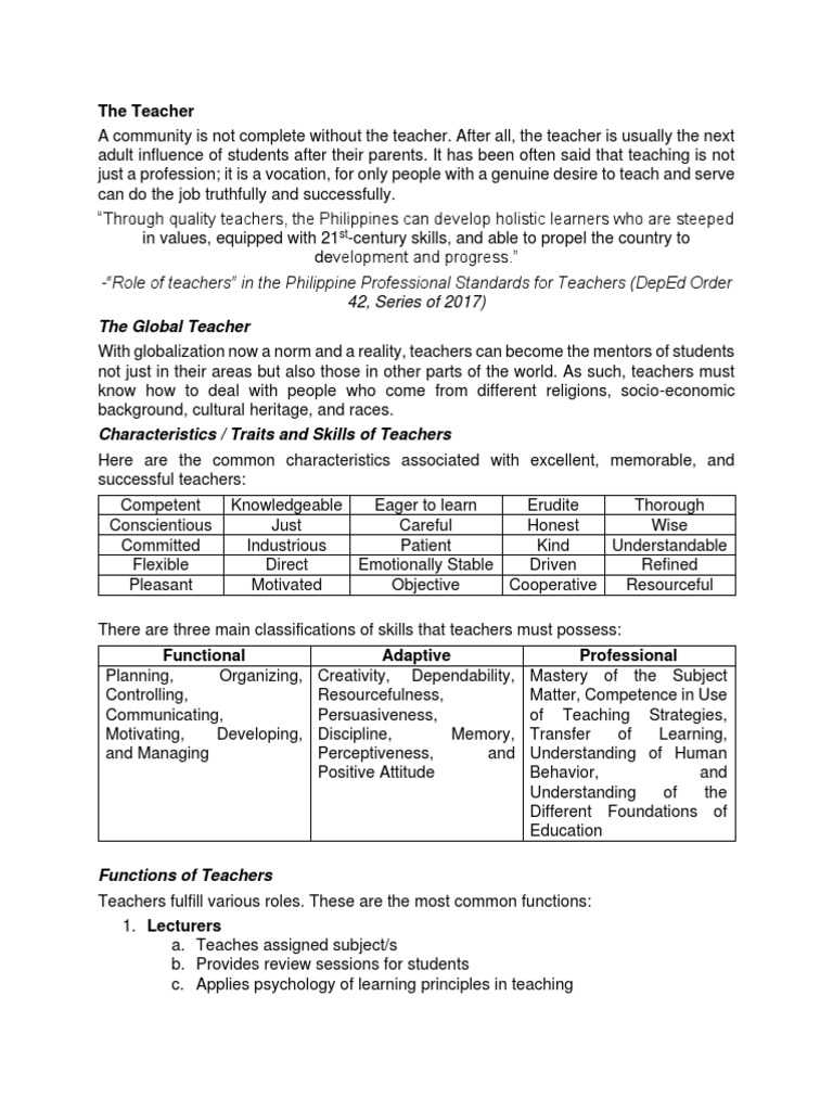 Teaching Profession | PDF | Career & Growth | Wellness