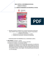 Pdf. Consulta Publica, Ley Organica Contra La Discriminacion Racial