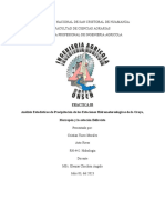 Analisis Estadisticos de Las Estaciones Metereologicas Precipitacion de La Oroya, Morropon y Bellavista