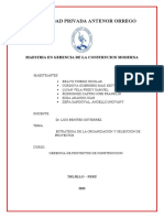 Trabajo Grupal - Estrategia de La Organización y Selección de Proyectos