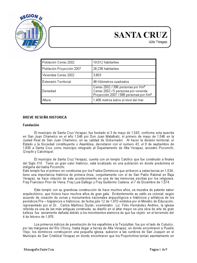 Monografía de Santa Cruz PDF